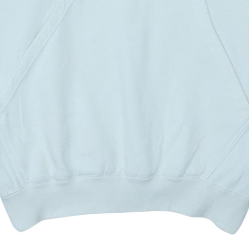 Champion Men's White Pullover Hoodie L Logo Fleece Sweatshirt