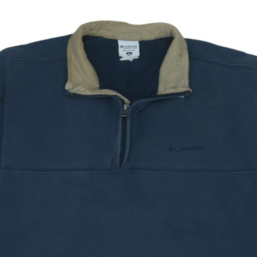 Columbia Men’s Blue XL Fleece 1/4 Zip Pullover Sweatshirt