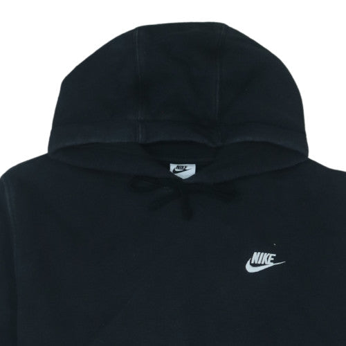 Nike Men's Black Pullover Hoodie M Regular Fit Fleece Sweatshirt