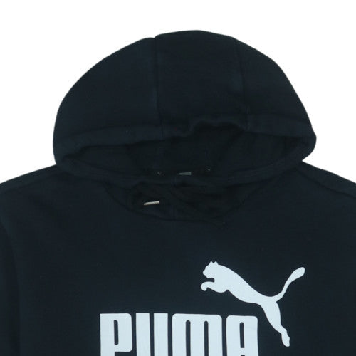 Puma Men's Black Pullover Hoodie M Fleece Graphic Sportswear