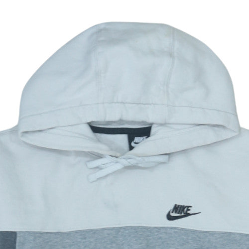 Nike Men's Grey Pullover Hoodie Small Logo Fleece Sweatshirt