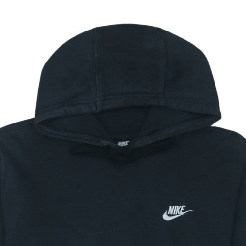 Nike Men's Black Pullover Hoodie M Logo Fleece Sweatshirt