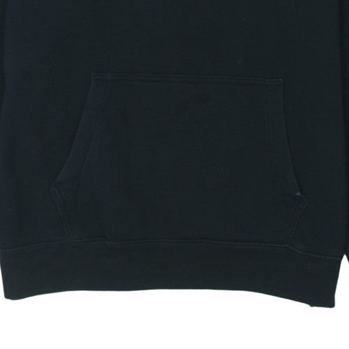 GAP Men's Black Pullover Hoodie Size L Fleece Logo Sweatshirt