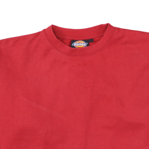 Dickies Men's Red Crew Neck Pullover Sweatshirt Size L