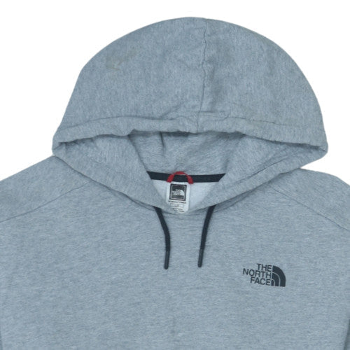 The North Face Womens Grey Pullover Hoodie Size L Cotton Blend