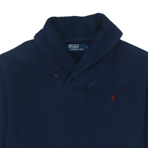 Polo Ralph Lauren Men's Blue Henley Sweatshirt Size L