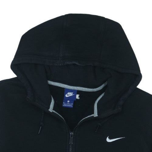 Nike Men's Black XL Full Zip Hoodie with Logo