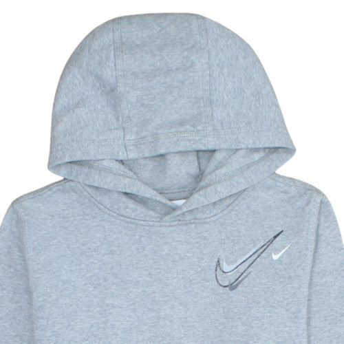 Nike Boys Grey XL Pullover Hoodie Fleece Lined Casual Sweatshirt