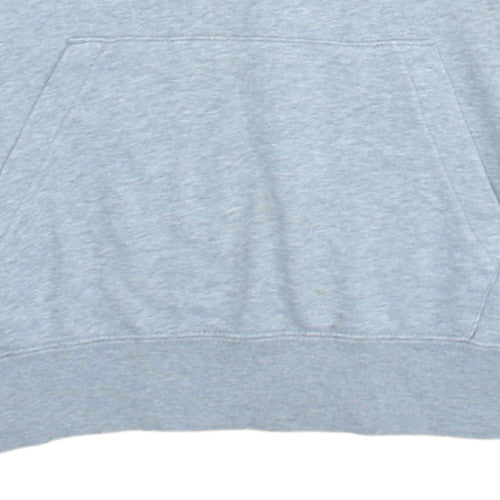 Nike Men's Grey Pullover Hoodie M Regular Fit Graphic Sportswear