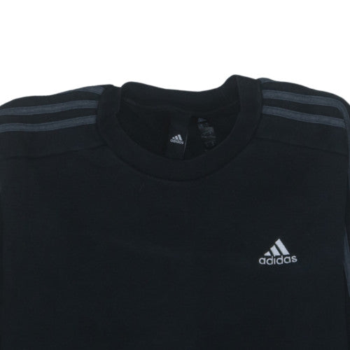 Adidas Men's Black Pullover Crew Neck Sweatshirt Size M