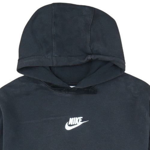 Nike Men's Black Pullover Hoodie L Logo Fleece Sweatshirt