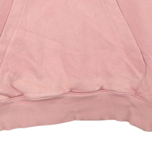 Reebok Womens Pink Pullover Hoodie Sweatshirt Size M Casual Cotton