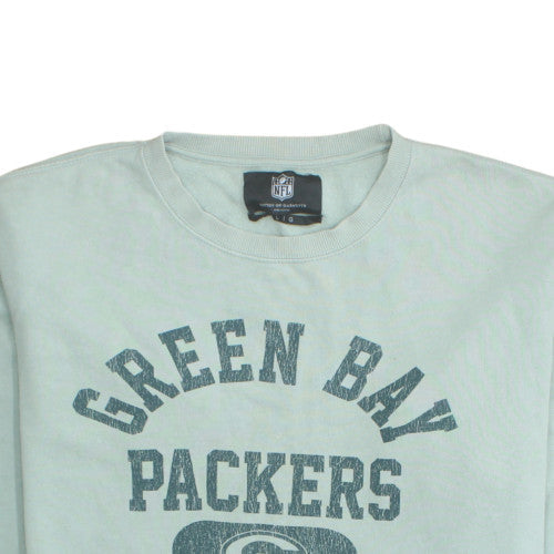 NFL Mens Green Bay Packers Green Sweatshirt L Crew Neck Pullover