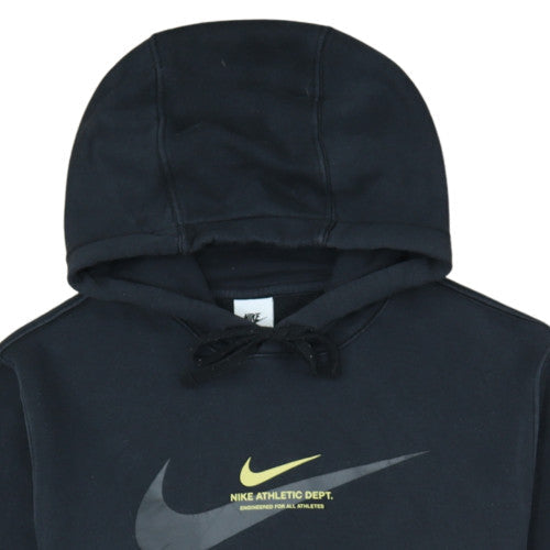 Nike Men’s Black Pullover Hoodie M Logo Athletic Dept Fleece Sweatshirt