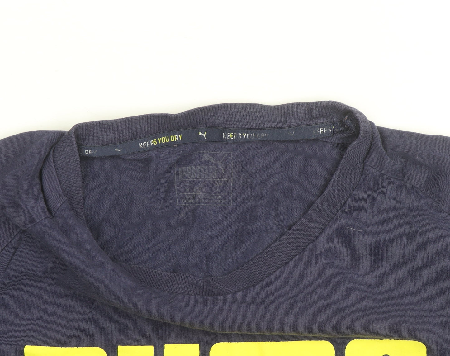 Puma Men's Blue Moisture Wicking Graphic T-Shirt Size S
