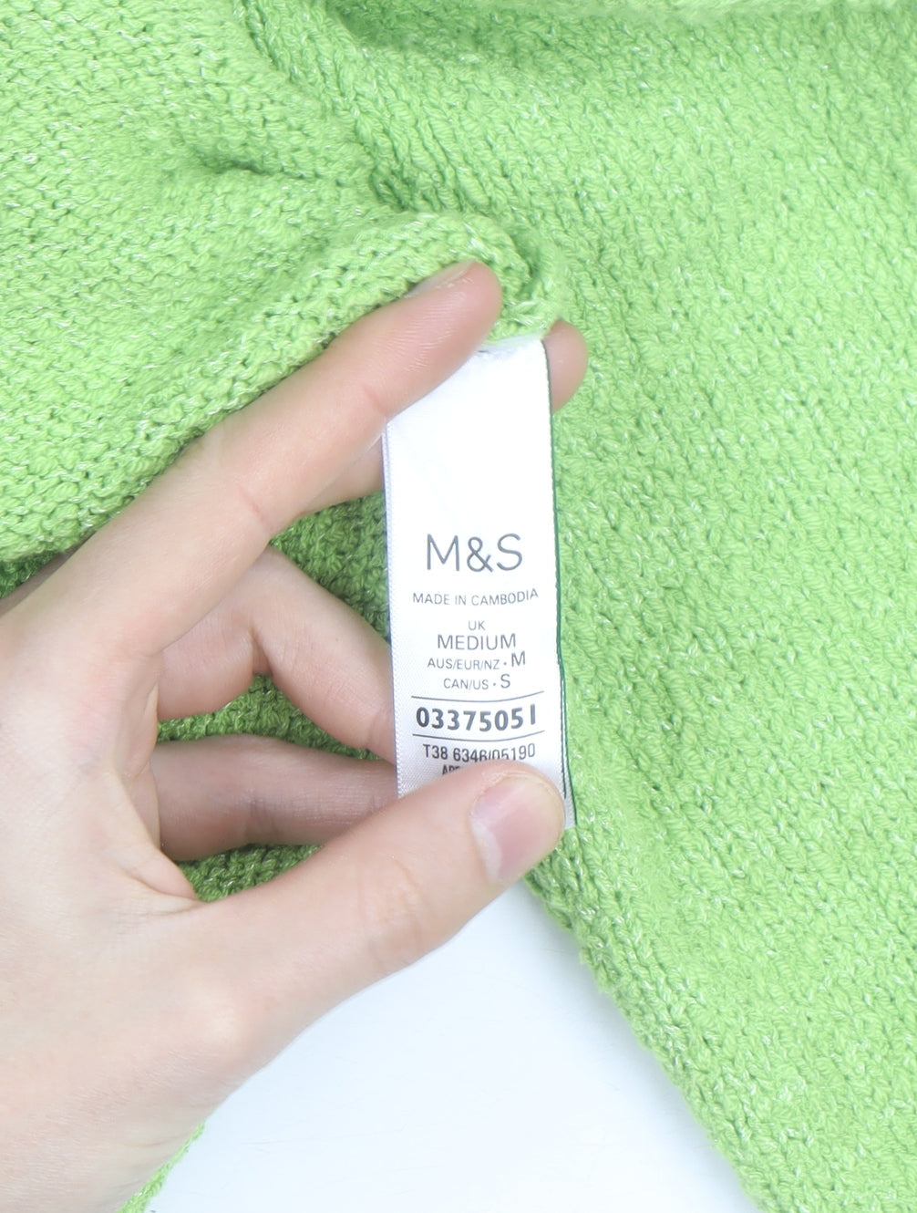 Marks & Spencer Women's Green Knit Tie Cardigan Medium
