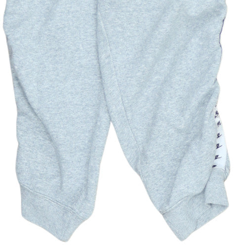 Nike Men's Grey Jogger Sweatpants M Elastic Waist Side Stripe