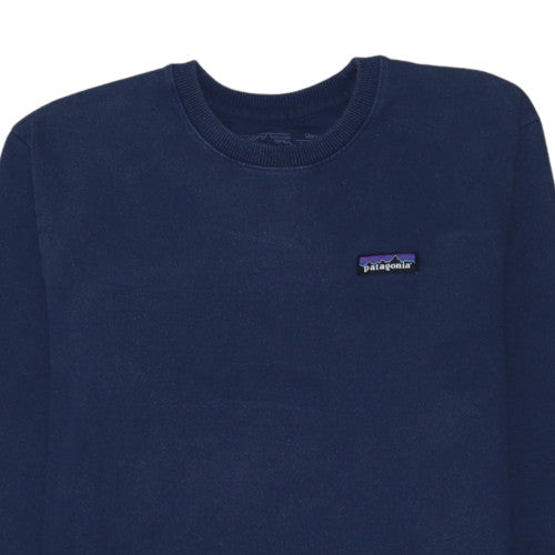 Patagonia Men's Blue Regular Fit Crew Neck Pullover Sweatshirt S