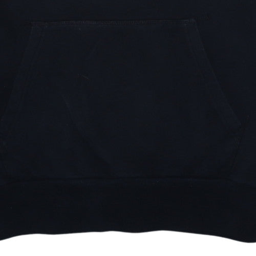 Ellesse Mens Black Pullover Hoodie XL Fleece Logo Hooded Sweatshirt