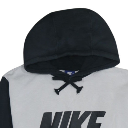 Nike Men's Grey Pullover Hoodie L Fleece Graphic Sportswear