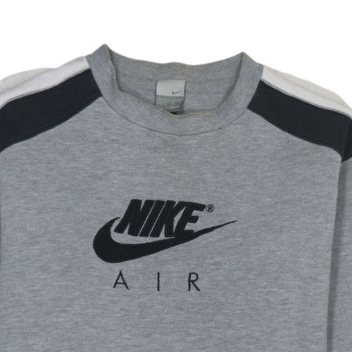 Nike Air Men's Grey Crew Neck Pullover Sweatshirt Size M