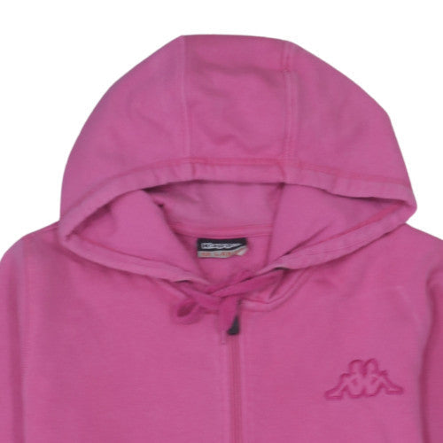 Kappa Womens Pink Full Zip Hoodie Size 2XL Cotton Blend Casual