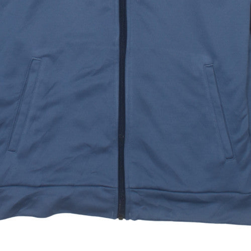 Adidas Men's Blue Full Zip Hooded Track Jacket Size L