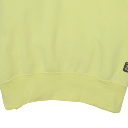 Nike Men’s Yellow Pullover Hoodie Small Graphic Print Fleece