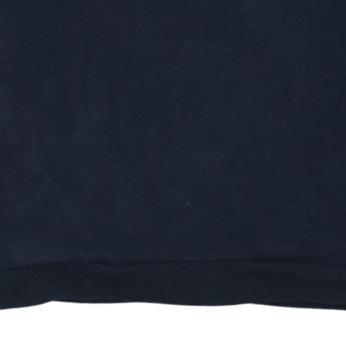 Lee Cooper Men's Blue 1/2 Zip Hooded Sweatshirt 2XL Fleece