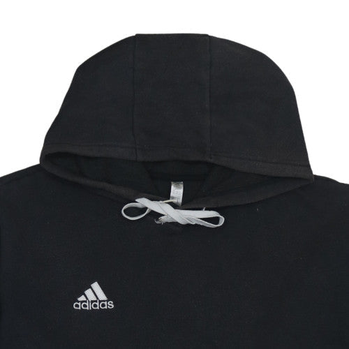 Adidas Men’s Black Pullover Hoodie Size L Sports Fleece Sweatshirt