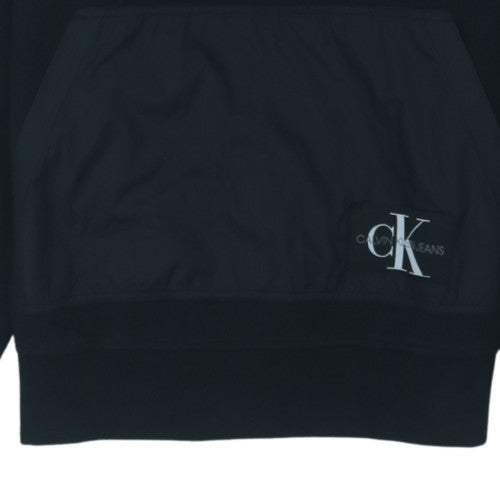 Calvin Klein Jeans Men's Black S 1/4 Zip Sweatshirt Regular Fit