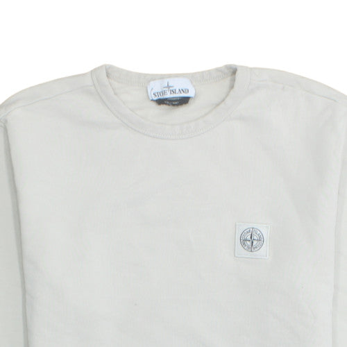 Stone Island Men's Beige Sweatshirt Medium Crew Neck Pullover