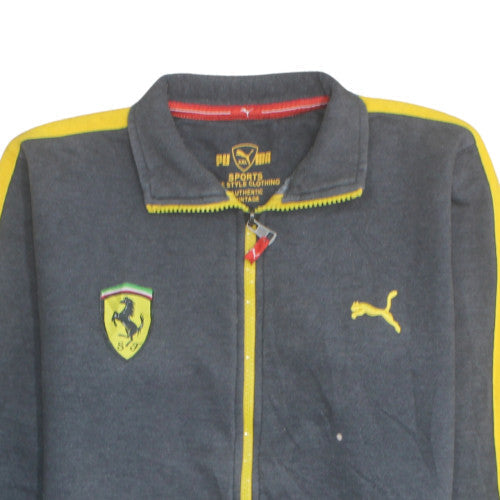 Puma Ferrari Men’s Grey Full Zip Sweatshirt 2XL Sports Style