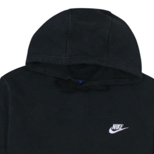 Nike Men's Black Pullover Hoodie M Logo Fleece Sweatshirt