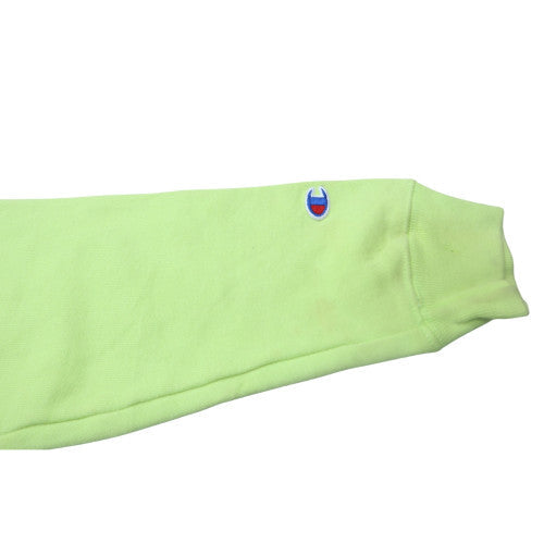 Champion Men's Green Pullover Hoodie L Fleece Reverse Weave