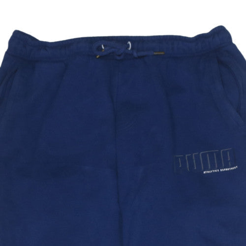 Puma Men's Blue Jogger Sweatpants L Fleece Training Trousers