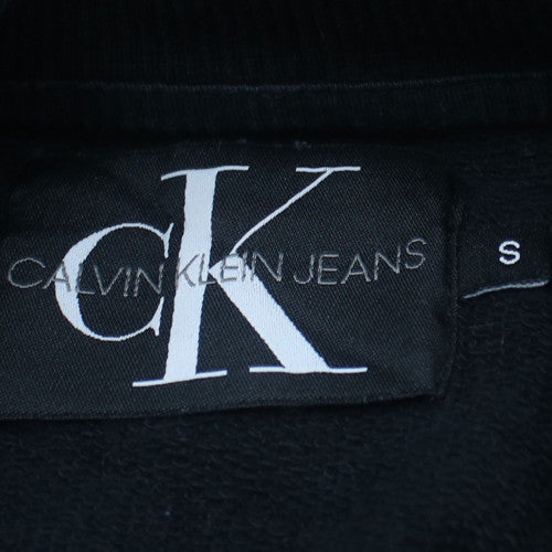 Calvin Klein Jeans Men's Black Small Pullover Sweatshirt Logo Crew Neck