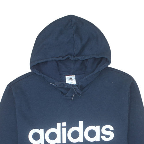 Adidas Men's Navy Blue Pullover Hoodie XL Cotton Blend