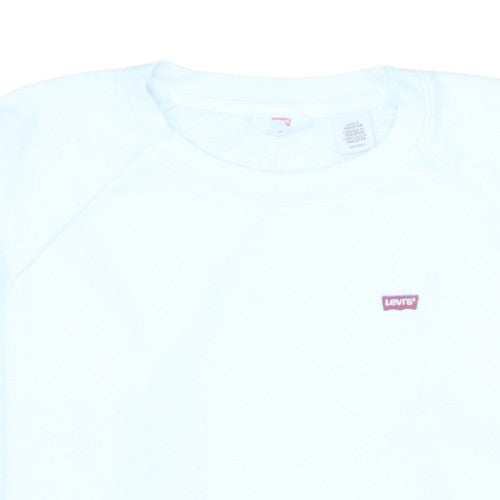 Levi's Men's White XS Crew Neck Pullover Sweatshirt