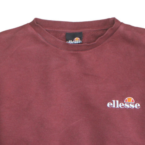 Ellesse Mens Brown Crew Neck Pullover Sweatshirt M