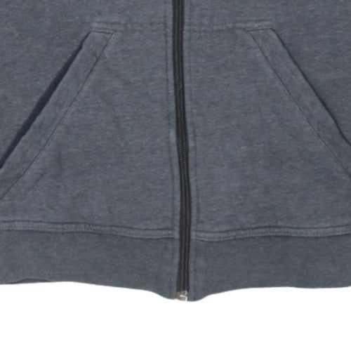 Nike Mens Grey Full Zip Hoodie Size S Sportswear Cotton Blend
