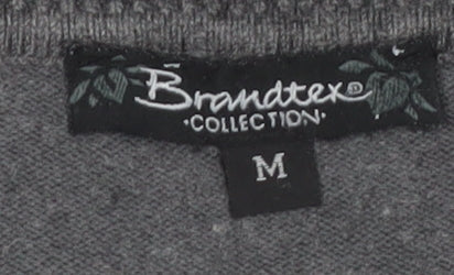 Brandtex Collection Women’s Grey Pullover Jumper M Viscose Blend