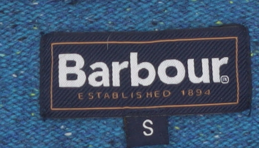 Barbour Men's Blue Wool Crew Neck Pullover Jumper Size S