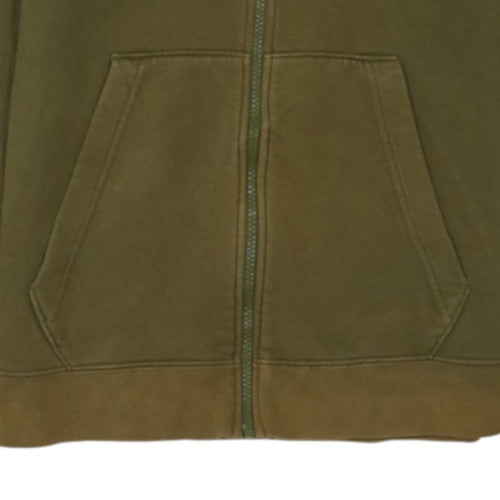 Nike Men's Green Full Zip Hoodie M Sports Fleece Sweatshirt