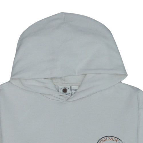 Quiksilver Boys White Pullover Fleece Hoodie 16 Years Graphic Logo