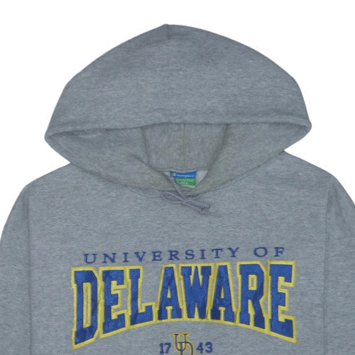 Champion Men's Grey University of Delaware Pullover Hoodie L
