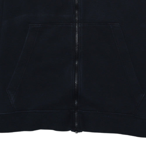 Nike Men's Black Full Zip Hoodie L - Just Do It Graphic Sweatshirt