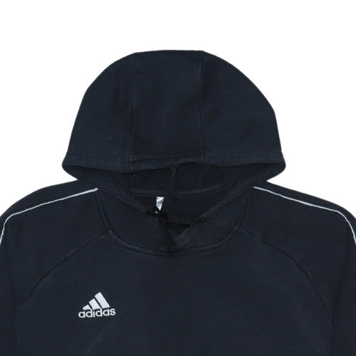 Adidas Men's Black Pullover Hoodie Size L Sports Fleece Sweatshirt