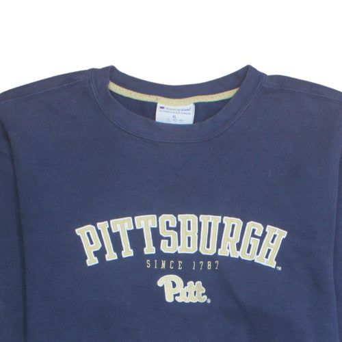 Champion Women's Navy Pittsburgh Graphic Crew Neck Sweatshirt XL