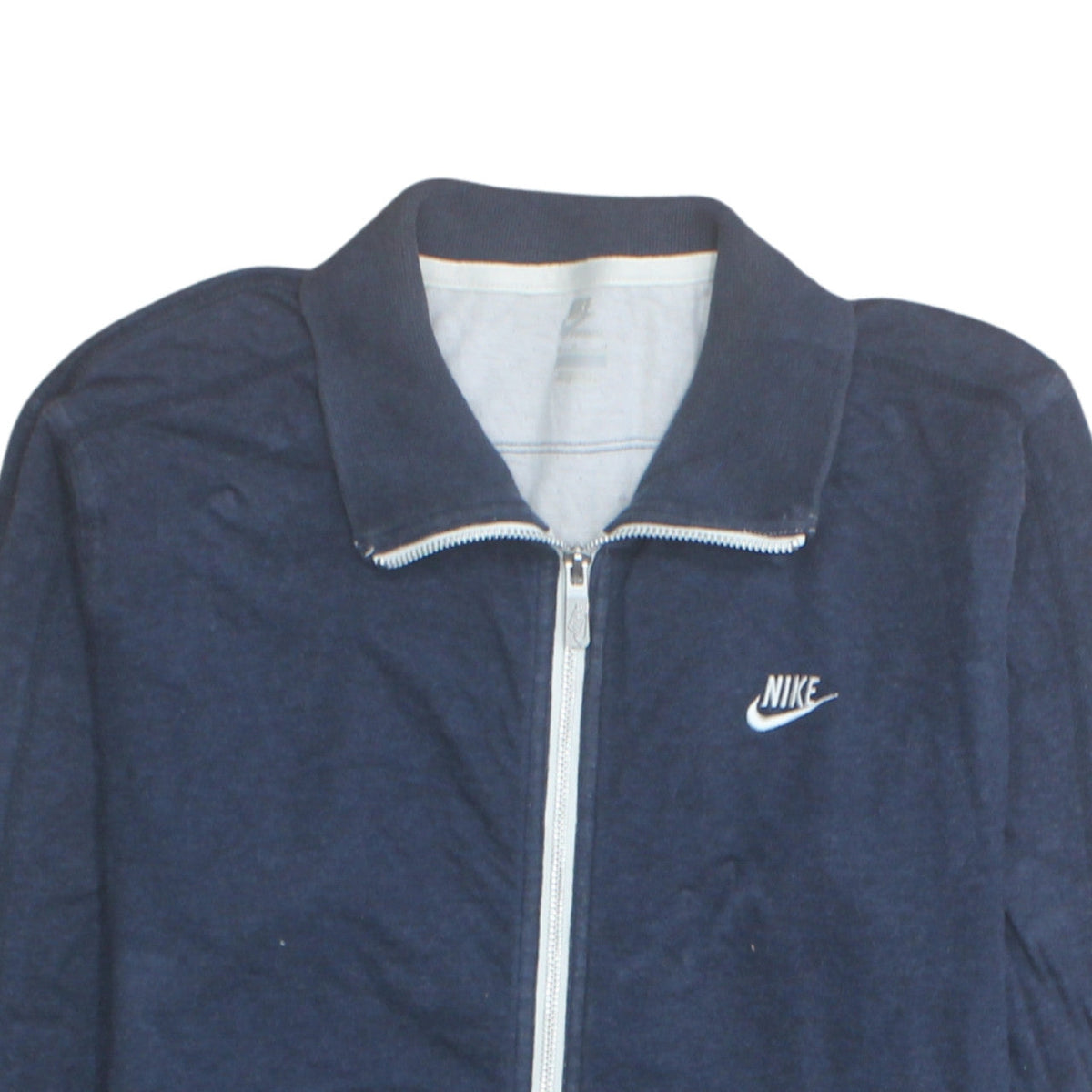 Nike Women's Blue Cotton Full Zip Track Jacket Size M